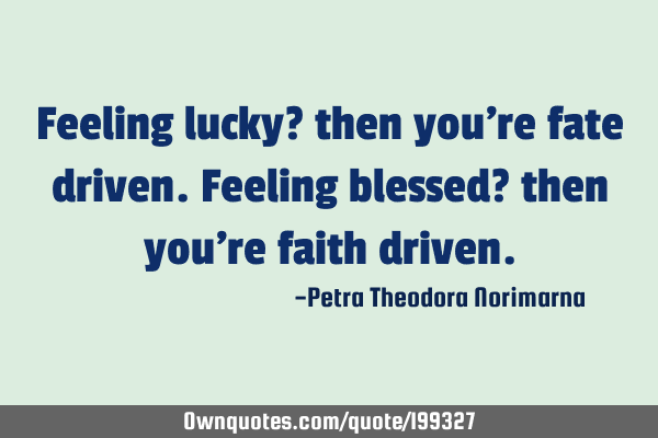 Feeling lucky? then you