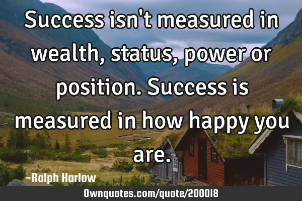 Success isn