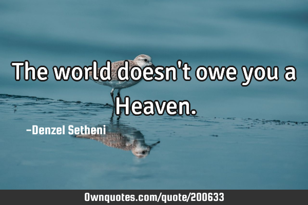 The world doesn