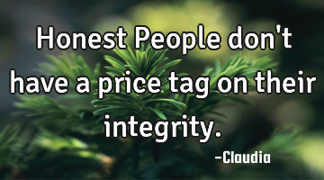 Honest People don
