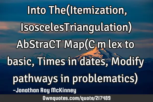 ∆Into•The(Itemization, IsoscelesTriangulation)•AbStraCT•Map(CΦmφlex to basic,Times in