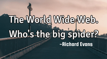 The World Wide Web. Who