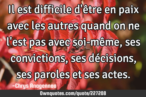 Il est difficile d