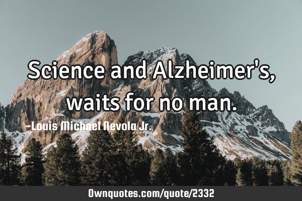 Science and Alzheimer