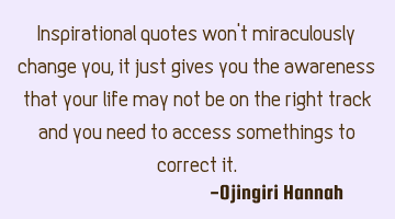 Inspirational quotes won