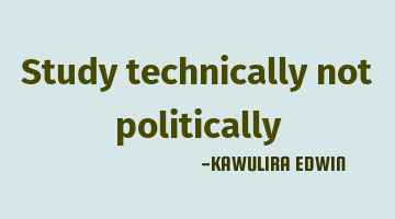 Study technically not politically