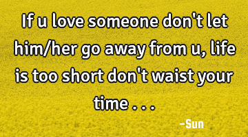 If u love someone don
