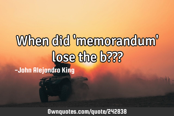 When did