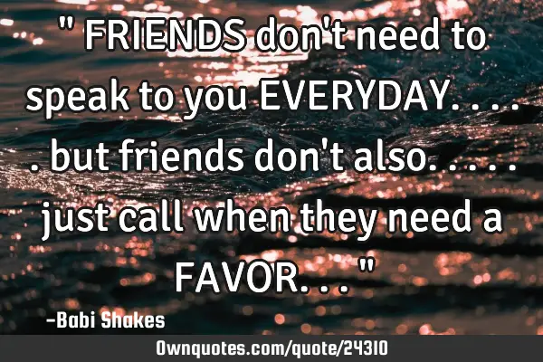 " FRIENDS don