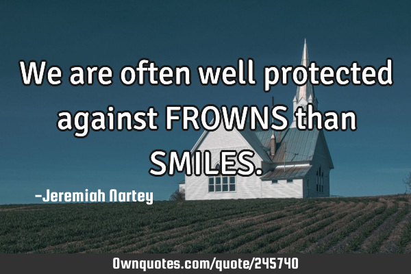 We are often well protected against FROWNS than SMILES