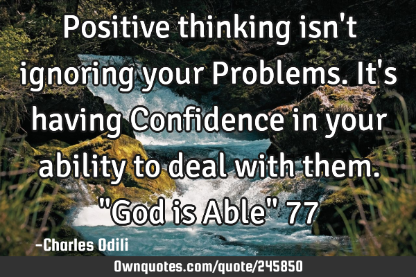 Positive thinking isn