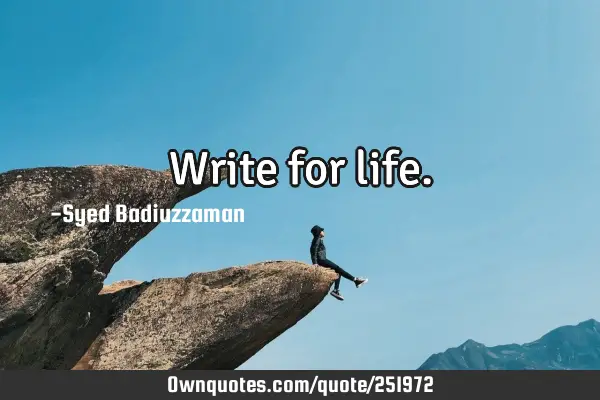 Write for