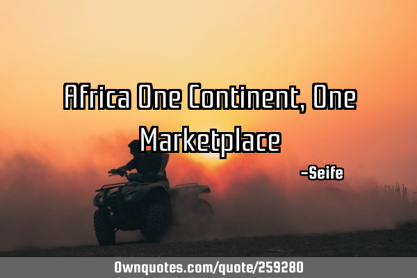 Africa One Continent, One M
