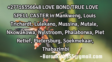 +27716356648 LOVE BOND/TRUE LOVE SPELL CASTER in Mankweng, Louis Trichardt , Lulekano , Mussina , M