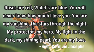 Roses are red, Violet