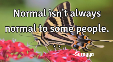 Normal isn