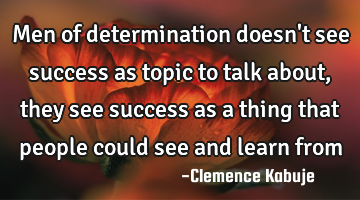Men of determination doesn