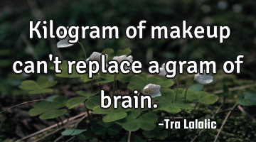 Kilogram of makeup can