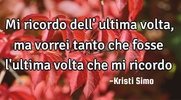 Mi ricordo dell