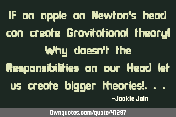 If an apple on Newton