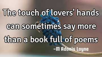 the touch of lovers
