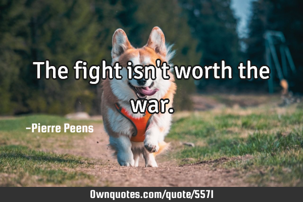 The fight isn