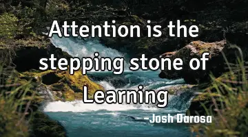 Attention is the stepping stone of L