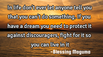 In life don