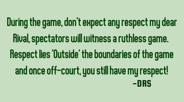 During the game, don