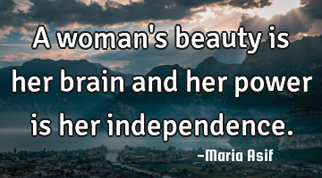 A woman