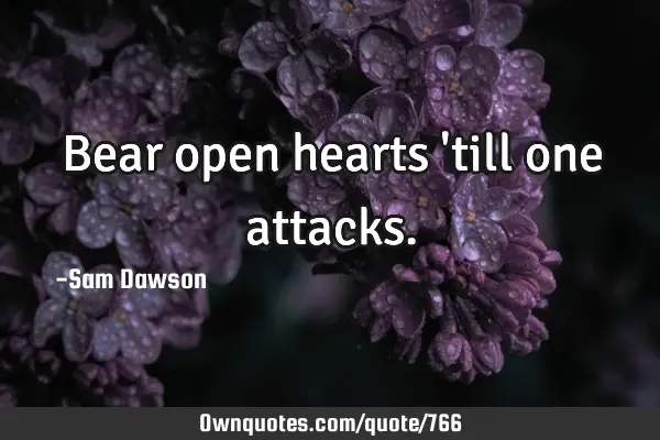 Bear open hearts 