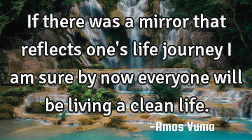 If there was a mirror that reflects one