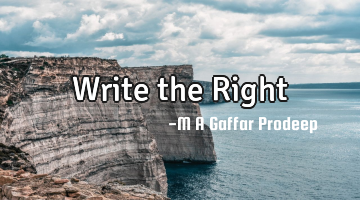 Write the Right